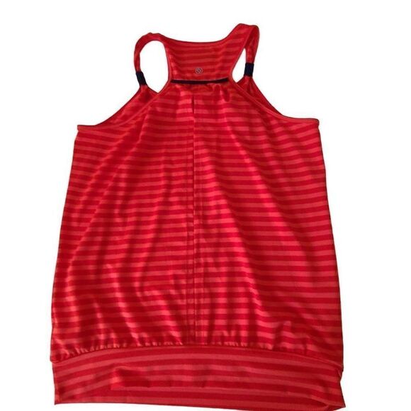 Lija Womens Athletic Activewear Tops Halter Back Sleeveless Red Large - Picture 5 of 11